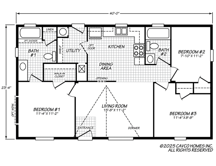 Evergreen 24403E Floor Plan