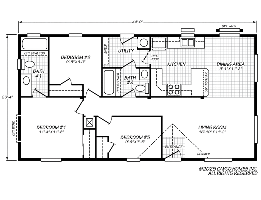 Evergreen 24443E Floor Plan