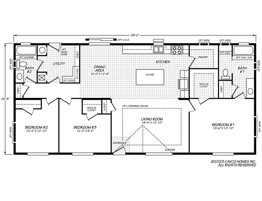Evergreen 28583E Floor Plan