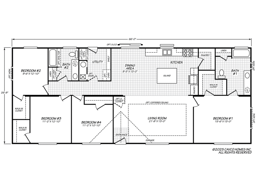 Evergreen 28664E Floor Plan