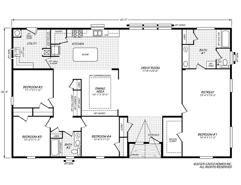 Evergreen 37624E Floor Plan